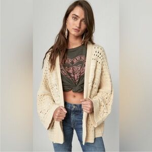 Lucky Brand Cream Women's Cardigan